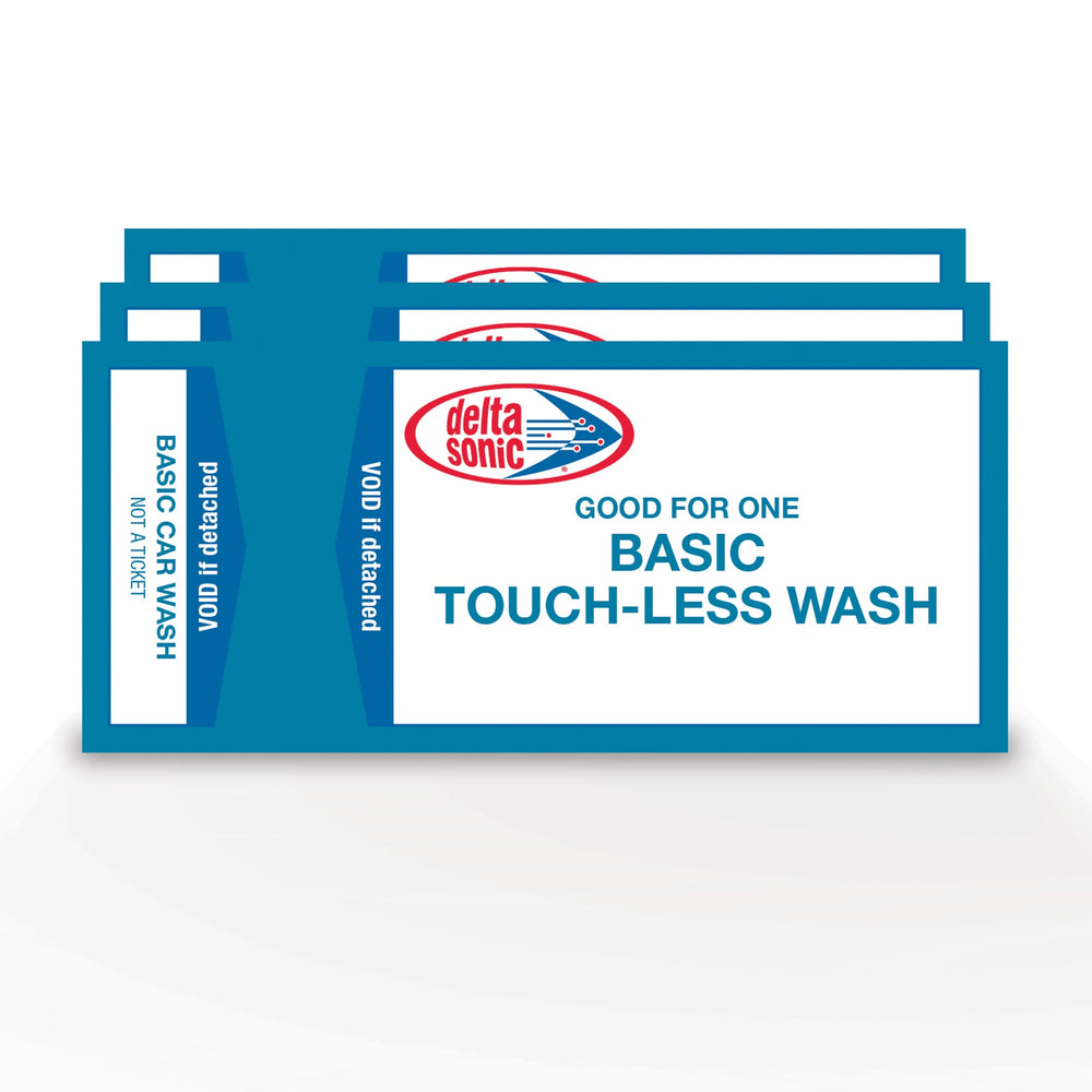 3 tickets for Delta Sonic's Basic Touch-Less car washes