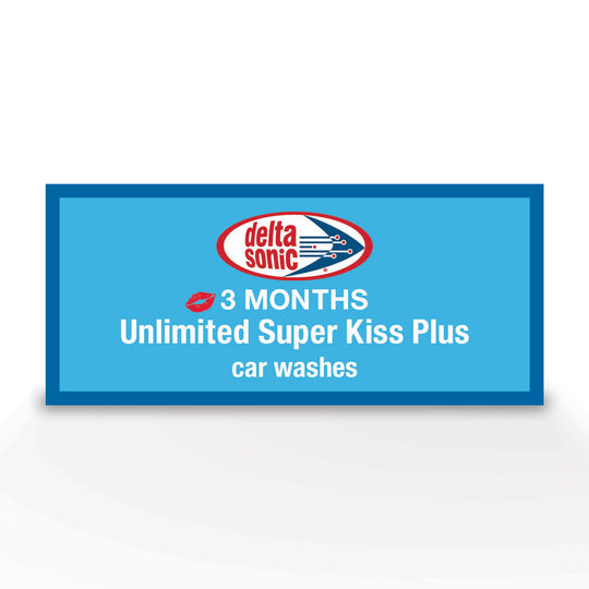 3 months of Unlimited Super Kiss Plus Car Washes ticket