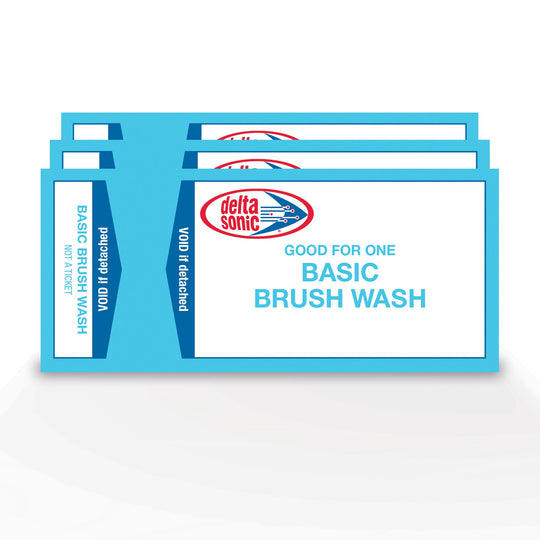 3 tickets for Delta Sonic's Basic Brush Car Wash