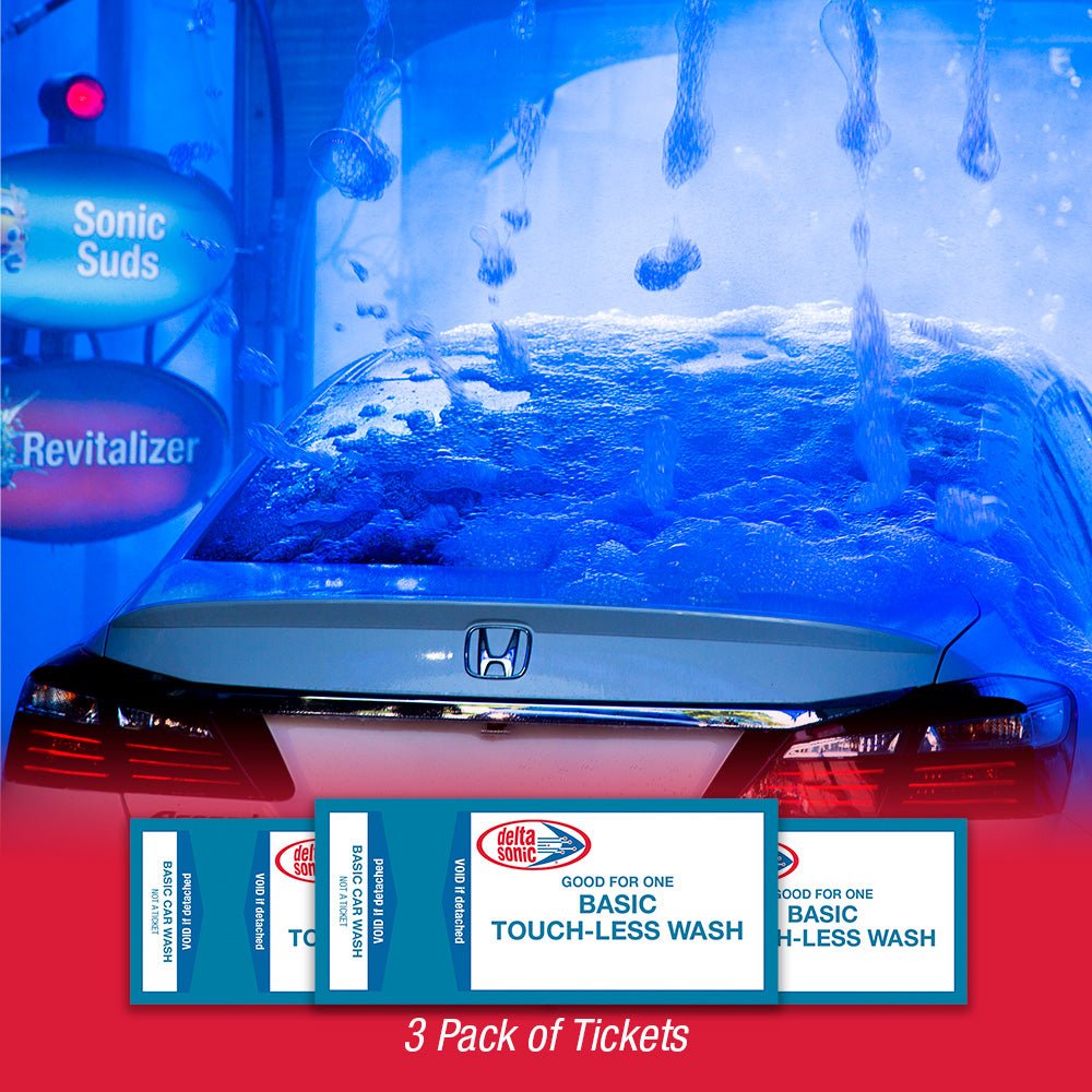 3 pack of Basic Touch-Less Car Washes