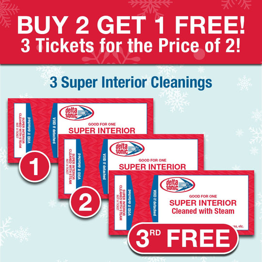 3 Pack of Super Interior Cleanings