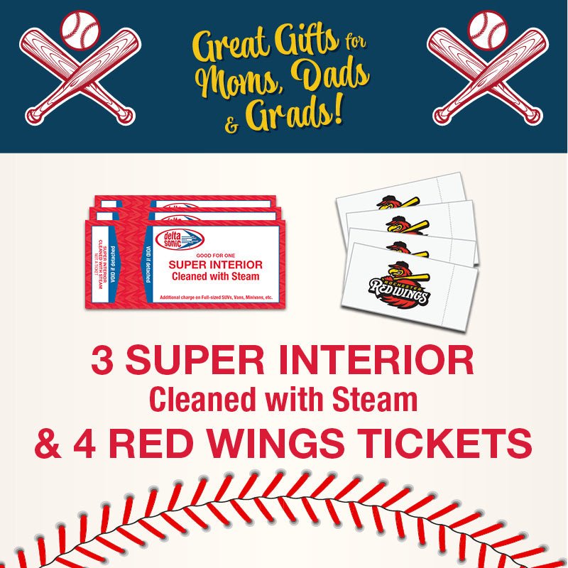 3 Super Interior Cleanings & 4 Rochester Red Wings Tickets