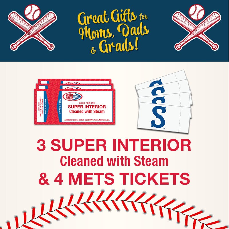 3 Super Kiss Washes & 4 Syracuse Mets Tickets