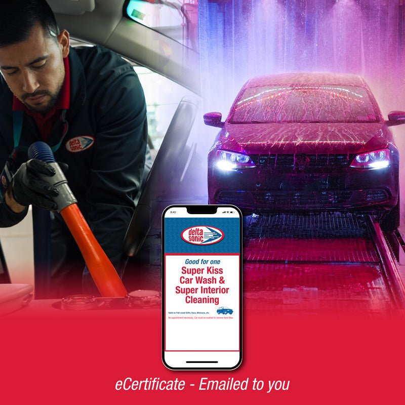 Super Kiss Car Wash eCertificate