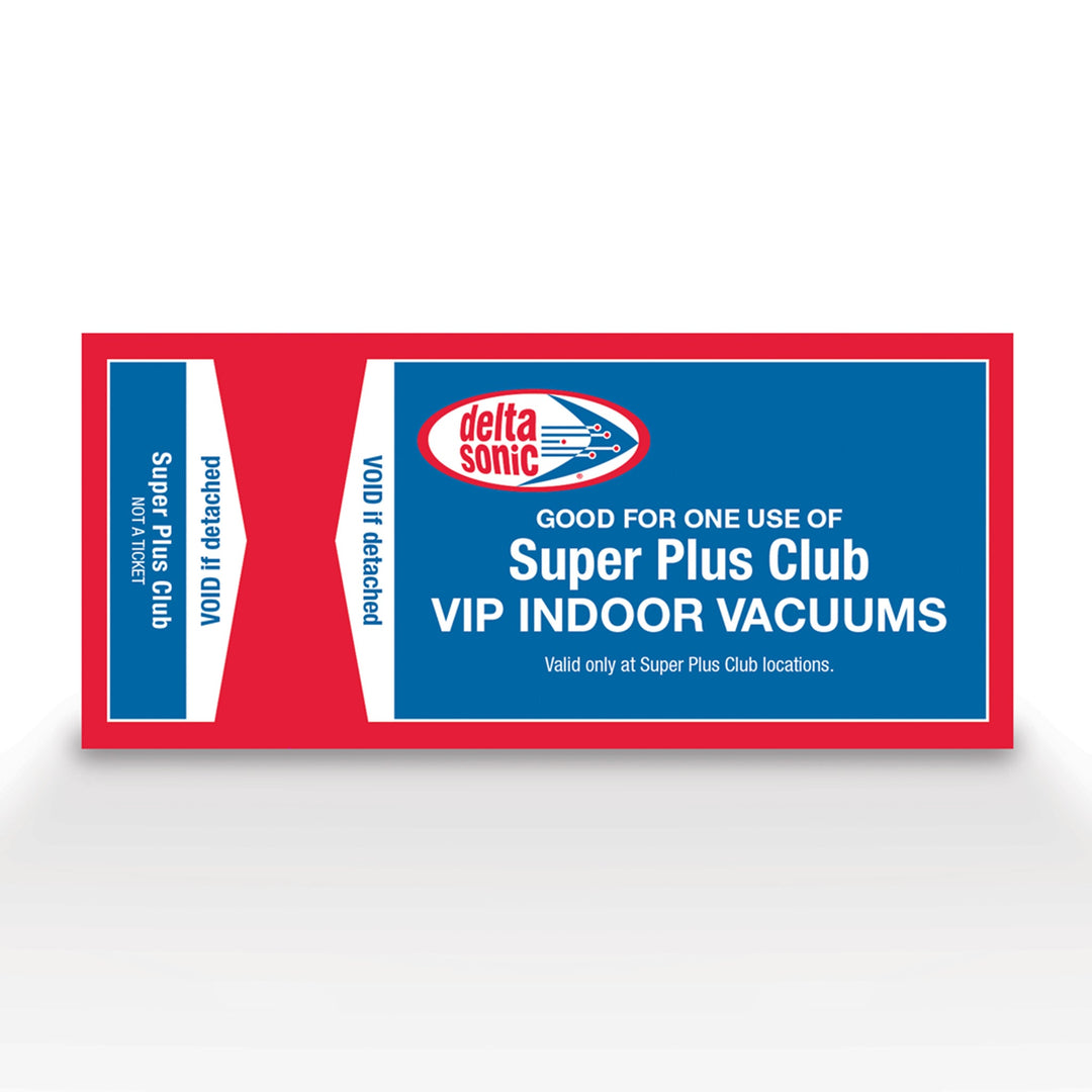 Delta Sonic's Super Plus Club ticket